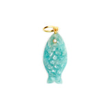 Gemstone Fish Pendant