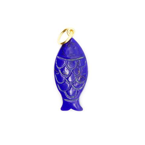 Gemstone Fish Pendant