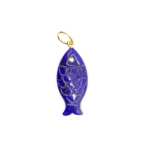 Gemstone Fish Pendant