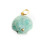 Gemstone Seashell Pendant