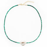 malachite & white pearl