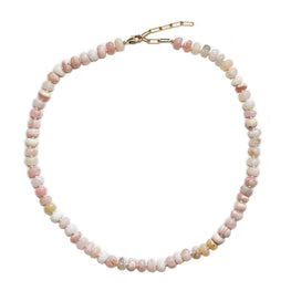 Pink Candy Opal Rondelles