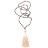 labradorite & silky tassel